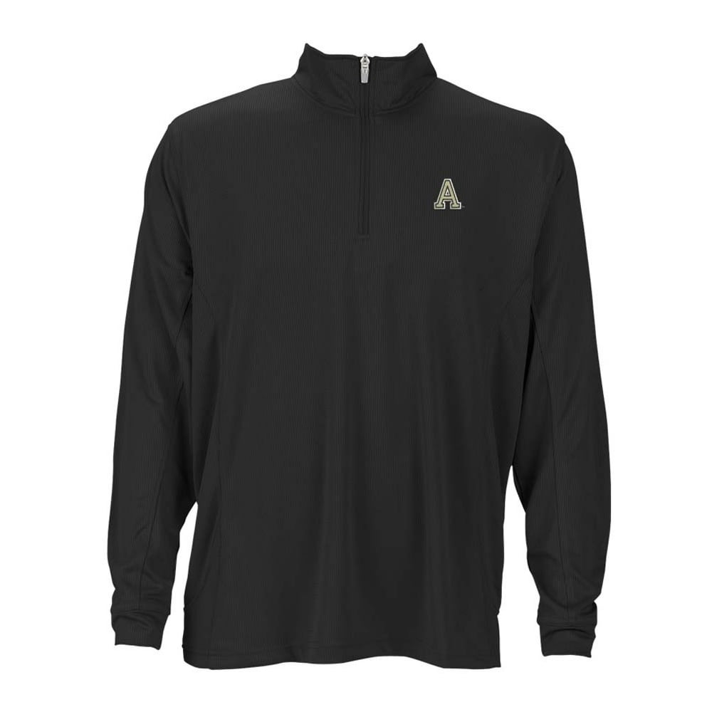 Vantage Apparel - Army Mens Mesh 1/4-Zip Tech Pullover (Color: Black ...