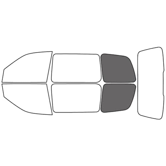 Rvinyl Window Tint Kit Compatible with Chevrolet Venture 1997-2005 - Cargo - 35%