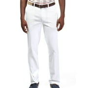 Nautica NEW Bright White Mens Size 40x32 Flat Front Chinos Beacon Pants