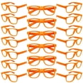 thumbnail image 1 of Gafas de disfraz Matcheck para niños, 20 unidades, color naranja, sin lentes, 1 of 7