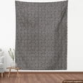 thumbnail image 4 of Abstract Fabric by the Yard, Geometrical Retro Illustration of Irregular Connected Squares, Decorative Upholstery Fabric for Chairs & Home Accents, Charcoal Grey Eggshell by Ambesonne, 4 of 5