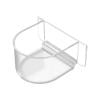 Bird Cage Feeder Food Water Feeder for Cage Feeding Drinking Bowl Container Dishes Birdcage Tray Replacement Clear Thick Food Trough Box Accessories for Bird Parrot Pigeon Chicken
