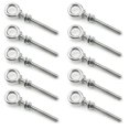 thumbnail image 1 of Perno de argolla de acero inoxidable 316, tornillos de argolla de hombro resistentes con arandela y tuercas (M6, 10PCS), 1 of 5