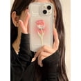 thumbnail image 3 of 2pcs Floral Pattern Phone Case Compatible With iPhone 15/15Pro/15Plus/15Promax, 3 of 5