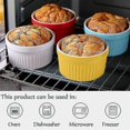 thumbnail image 3 of Ramekins De Soufflé De Horno De 140 Ml Compatible Con Brulee Cake Ba Juego De 6, 3 of 5