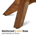 thumbnail image 5 of Ivinta 31.5" Round Coffee Table with Tempered Glass Top and Natural Wood Frame for Living Room, 5 of 10