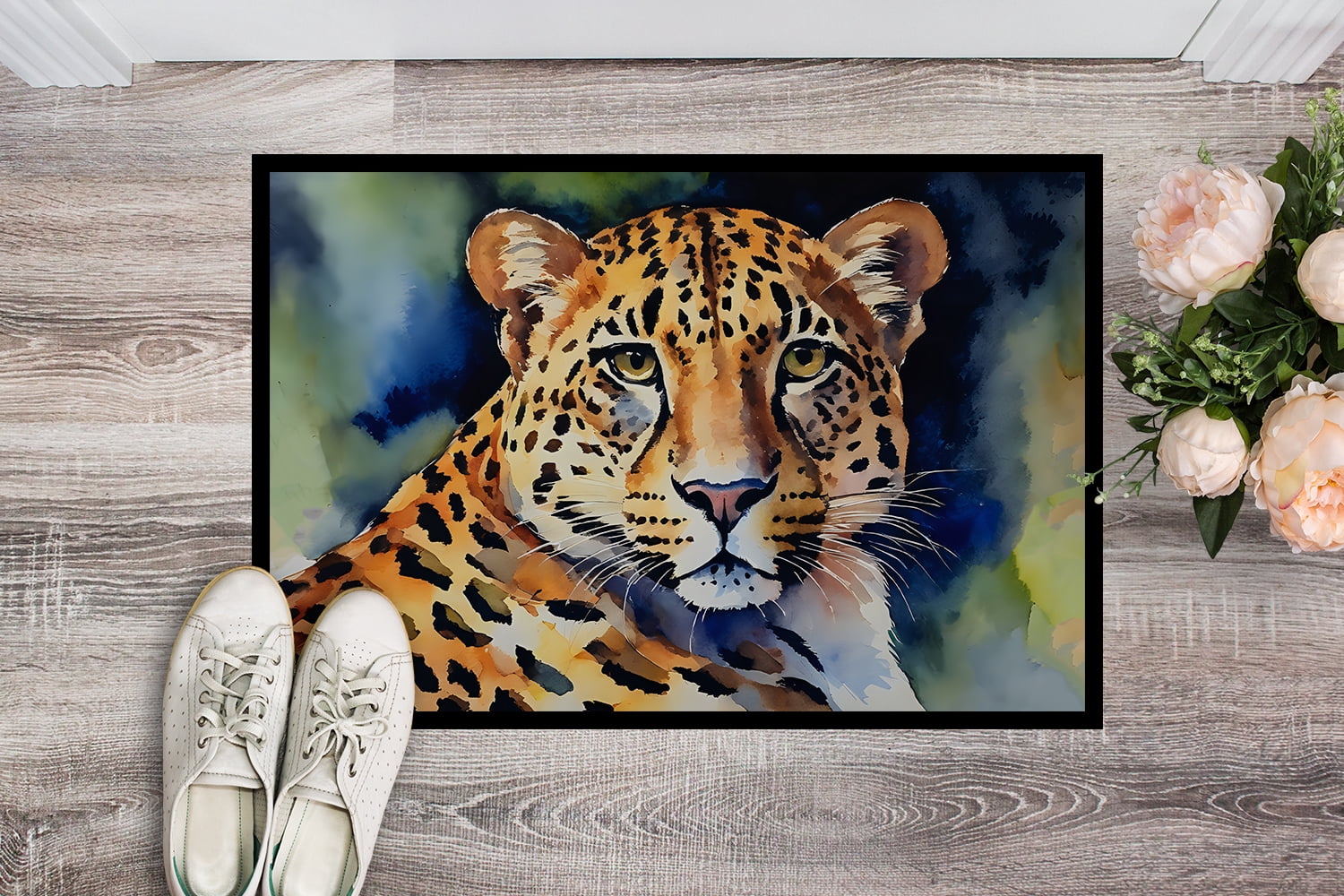 Leopard Doormat 27 in x 18 in