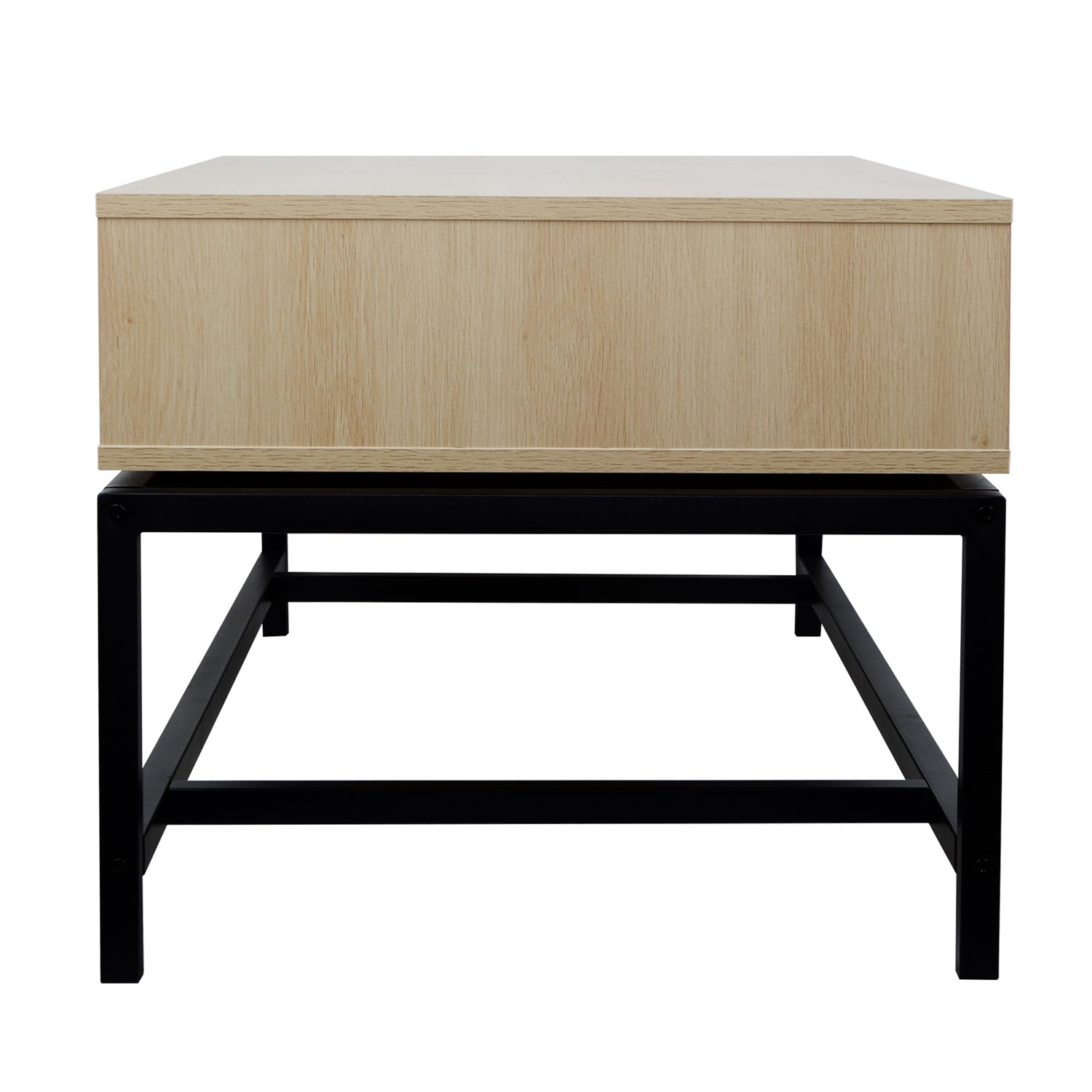 Modern Coffee Table, 45 inch Console Table with 2 Rattan Drawers for Living Room Modern Coffee Table, 45 inch Console Table with 2 Rattan Drawers for Living Room