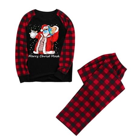 

Family Christmas Pajamas Merry Christmas Man Daddy Blouse Tops And Pants Xmas Family Clothes Pajamas For Xmas Party