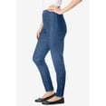 thumbnail image 4 of Woman Within Plus Size Tall Fineline Stretch Denim Skinny Pull-On Jeans, 4 of 5