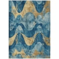thumbnail image 2 of Addison Rugs Chantille Indoor/Outdoor Transitional Swirls Teal Machine Washable Rectangle Rug, 2'6" x 3'10", 2 of 7