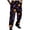 1-Black, variant on Halloween Party Pants For Men Casual Cartoon Graphic Elastic Waist Relaxed Fit Pants Male Celebrations Everyday Comfort Trousers,S