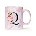 thumbnail image 1 of Tasses Initiales, Tasses à Café en Céramique 11oz Personnalisées, Q, 1 of 7