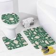 thumbnail image 4 of Shower Curtain 4 Piece Set with Rugs Include Waterproof Shower Curtain Non-Slip Rug Toilet Lid Cover Bath Mat Bakery Cooking Utensils Waterproof Shower Curtain Baking Mixer for Bathtub Decor, 4 of 8