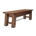 thumbnail image 3 of Alaterre Furniture Durango 60-inch Acacia Wood Entryway or Dining Bench - 450lb Weight Capacity, Industrial Accent Furniture, Natural, 3 of 13