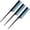 Black and Blue, variant on 3 Pcs 8 Inch Triple Teasing Comb Rat Tail Comb with Pick for Women Styling Parting Lightweight Sectioning Fine Tooth Backcombing Combs Add Volume(Black and Red)