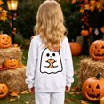 thumbnail image 5 of Leey-World Kids Halloween Sweatshir Ghost Cute Crewneck Kids Tops Girls Halloween Shirt Long Sleeve Festival Pullover Sweatshirt, 5 of 9
