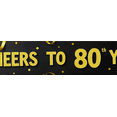 thumbnail image 3 of Golden Glittery Cheers to 80 Years Banner Background Party Decoration Supplies for 80th Birthday Celebrations Photo Backdrop Event Decor Birthday Party Decorations, 3 of 6