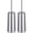 Silver, variant on Toilet Brush and Holder 2 Pack Bronze 304 Stainless Steel Long Handle Bathroom Cleaning