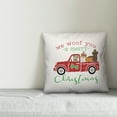 thumbnail image 2 of Creative Products Puppy Christmas Truck 16x16 Spun Poly Pillow, 2 of 2