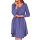thumbnail image 1 of Txlixc Vestido casual de primavera para mujeres, botón de cuello V de color sólido Txlixc moda, 1 of 8