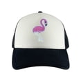 thumbnail image 2 of Gravity Threads Pink Flamingo Adjustable Trucker Hat - Black/White, 2 of 2