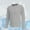 Gray, variant on Zylanna Men's Long Sleeve T-Shirts, Crew Neck Solid Color Stretchy Activewear Casual Tops for Men Sky Blue