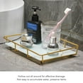thumbnail image 4 of Vanity Tray, Modern Iron Glass Countertop Organizer for Bathroom, 4 of 7