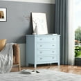 thumbnail image 4 of Dasun Drawer Dresser BAR CABINET side cabinet,buffet sideboard,buffet service counter, applicable to dining room,living room, kitchen corridor,Blue-gray-37.8", 4 of 5
