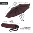 thumbnail image 2 of Knirps A.050 Cone Bordeaux Manual Open Close Travel Rain Umbrella for Adults – Ultra Lightweight, Compact Windproof 38.5" Water Resistant Canopy, Steel Aluminum Frame, Travel Case Included, 2 of 7