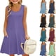 thumbnail image 1 of Girls 2025 Summer Dresses Sleeveless A-Line Casual Dress with Pockets Soft Comfortable Summer Dresses for Kids ,Sie:140, 1 of 8