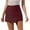 Wine, variant on Work Shorts for Women High Waist Asymmetrical A-Line Skorts Summer Business Dressy Casual Shorts