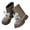 Brown, variant on Eltusu Girls Winter Boots, Breathable Bow Non Slip Thermal Kids Shoes Black Size 3-12 T