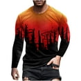 thumbnail image 2 of Tbopshirt Mens Tops Men Fashion Casual Round Neck Pullover Printing Long Sleeve T Shirt Blouse, 2 of 3