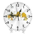 thumbnail image 2 of PAYOHTO 10''Wall Clock Cute Gnome Bee Design, Frameless Battery Operated Silent Non-Ticking Electronic Clock for Office Living Room Bedroom, 2 of 8