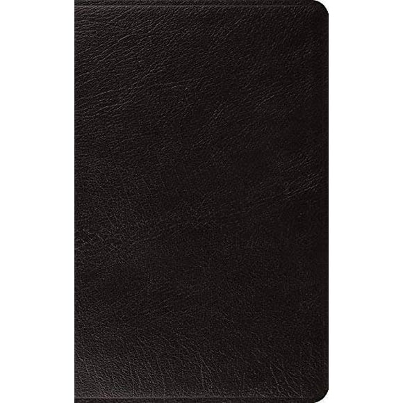 ESV Large Print Thinline Bible (Black Genuine Leather)