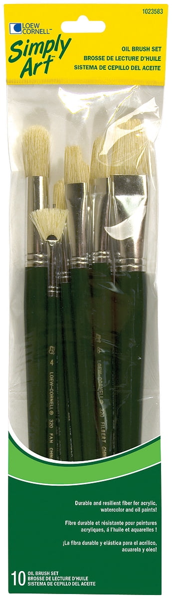 Simply Art Natural Hair Brush Set 10//pkg