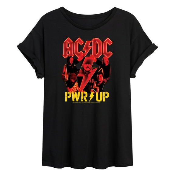 ACDC - Pwr Up - Juniors Ideal Flowy Muscle T-Shirt