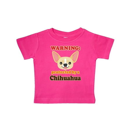 

Inktastic Protected by a Chihuahua Gift Baby Boy or Baby Girl T-Shirt