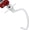 White, variant on K45DH Coated Dough Hook for KitchenAid Mixer, 4.5-5QT Dough Hook Attachment Tilt-Head Stand for Pizza, Bread & Thick Yeast Dough Mixing, Easy Kneading Dough Hook, Dishwasher safe