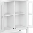 thumbnail image 6 of Artisan 30 inch Wide Solid Wood Low Storage Cabinet in White, 6 of 9