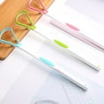 thumbnail image 3 of 6Pcs/Set Tongue Cleaner Double Side Solid Handle Anti-Slip Surgical Grade Metal Tongue Brush Scraper for Adult, 3 of 10