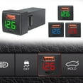 thumbnail image 3 of 36W Car for Qc3.0 Fast Charger 12V Dual Usb Phone Socket Voltage Display for Toyota, 3 of 4