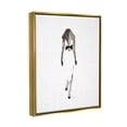 thumbnail image 4 of Stupell Industries Minimal Woman on White Beauty & Fashion Painting Gold Floater Framed Art Print Wall Art, 17 x 21, 4 of 10