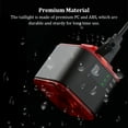 thumbnail image 4 of QualitChoice Bicycles Taillight Smart Brake Road Bike Sensing Fast Charging Rear 8 Modes Flashing Lamp Riding Cycling Accessories, 4 of 6