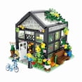 thumbnail image 5 of Micro Blocks Building Set - Miniature Greenhouse Flower Shop with Bicycle, 370+ Pieces Tiny Plants & Gardening Model Kit, DIY Construction Toys for Adults Kids, Home Desk Decoration, 5 of 8