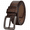 Brown, variant on Men's Big and Tall Leather Belt, 1.38" Wide Pin Buckle Belt, Double-Layer Cowhide Belt for Jeans and Dress Pants, Waist 33"-61", Black or Brown - TRISJEM