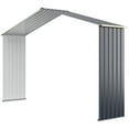 thumbnail image 1 of Costway Trousse d'Extension pour Remise de Rangement Extérieure pour Largeur de Remise de 11,2 Pi Gris, 1 of 5