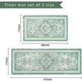 thumbnail image 2 of Boho Sage Green Kitchen Mats for Floor, White Flower Kitchen Rugs Set of 2 Carpet Area Rug, Floral Vintage Farmhouse Green Boho Kitchen Decor and Accessories Stuff, 17x30 and 17x47 Inch, 2 of 6