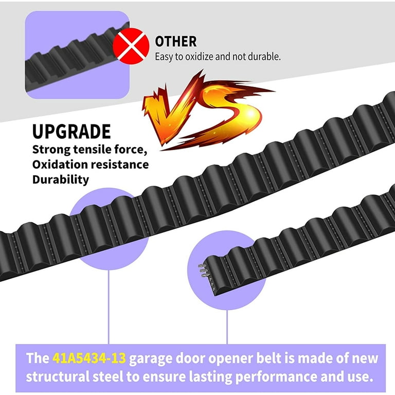 Aokur 41A5434-13A, Garage Door Openers Belt Assembly with 8FT